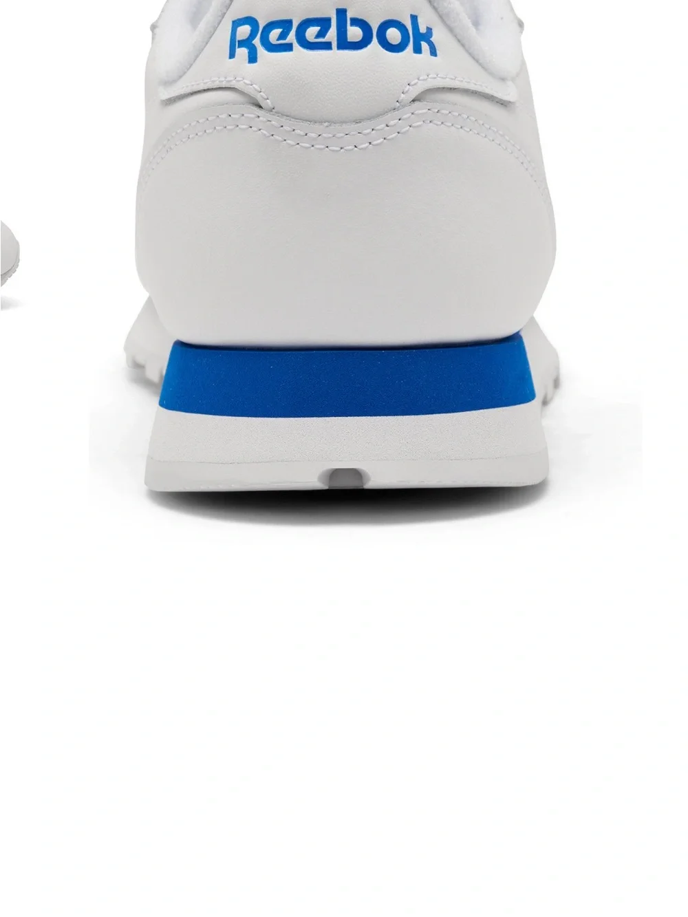 Reebok Classic Leather Sneakers in White and Blue